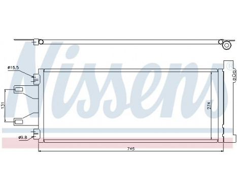 Condenseur, climatisation 94986 Nissens, Image 2