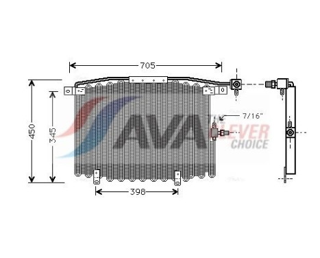 Condenseur, climatisation AI5115 Ava Quality Cooling