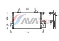 Condenseur, climatisation AI5121 Ava Quality Cooling
