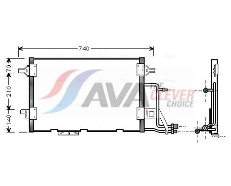 Condenseur, climatisation AI5137 Ava Quality Cooling