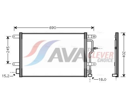 Condenseur, climatisation AI5199 Ava Quality Cooling