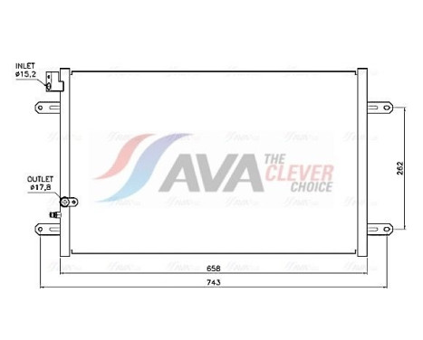 Condenseur, climatisation AI5458 Ava Quality Cooling