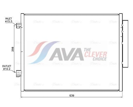 Condenseur, climatisation AL5159D Ava Quality Cooling