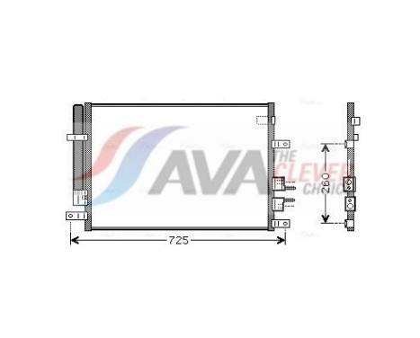 Condenseur, climatisation ALA5097D Ava Quality Cooling