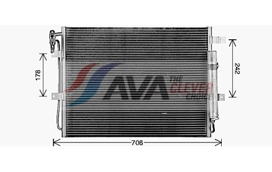 Condenseur, climatisation AU5346D Ava Quality Cooling