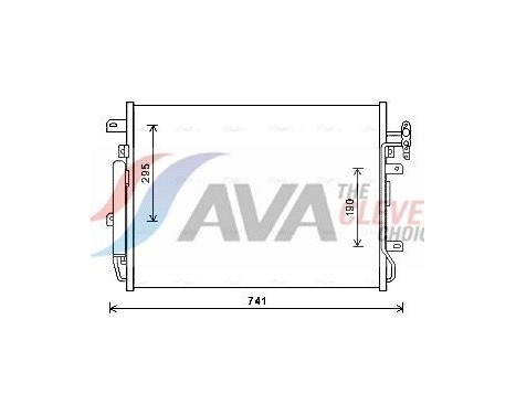 Condenseur, climatisation AUA5217D Ava Quality Cooling