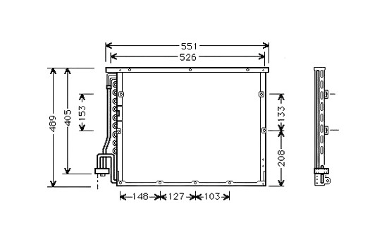Condenseur, climatisation BW5148 Ava Quality Cooling
