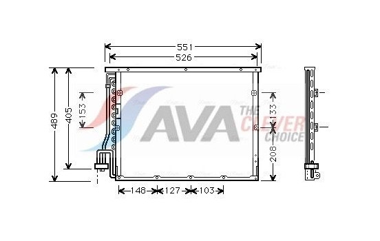 Condenseur, climatisation BW5148 Ava Quality Cooling, Image 2