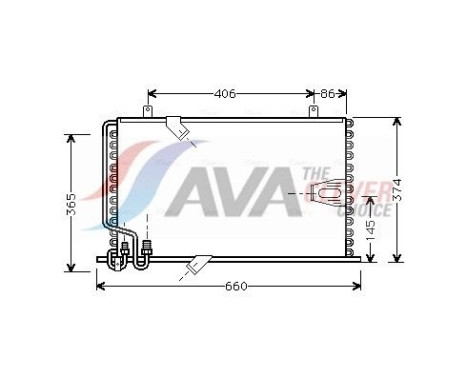 Condenseur, climatisation BW5184 Ava Quality Cooling
