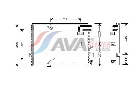 Condenseur, climatisation BW5187 Ava Quality Cooling, Image 2
