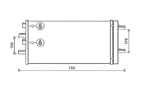 Condenseur, climatisation BW5550D Ava Quality Cooling