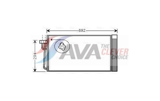 Condenseur, climatisation BWA5273D Ava Quality Cooling, Image 2