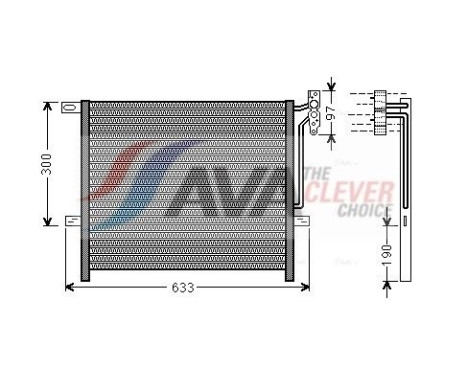 Condenseur, climatisation BWA5369 Ava Quality Cooling