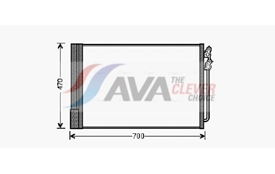 Condenseur, climatisation BWA5370D Ava Quality Cooling, Image 2