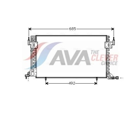 Condenseur, climatisation CN5100 Ava Quality Cooling