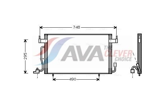 Condenseur, climatisation CN5166 Ava Quality Cooling, Image 2