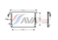 Condenseur, climatisation CN5172 Ava Quality Cooling