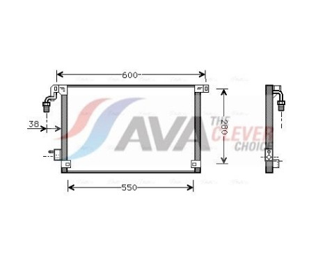 Condenseur, climatisation CN5172 Ava Quality Cooling