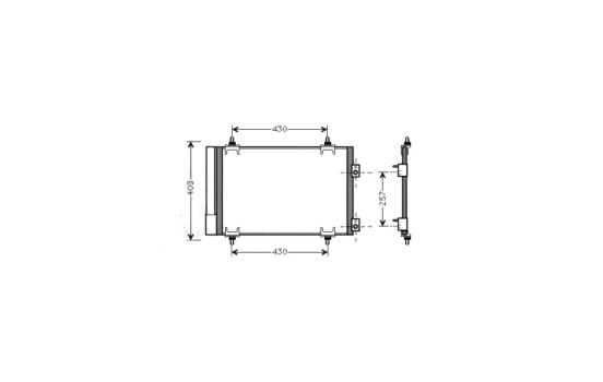 Condenseur, climatisation CNA5231D Ava Quality Cooling