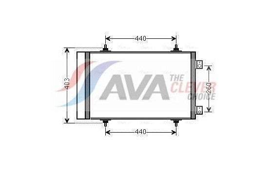 Condenseur, climatisation CNA5263D Ava Quality Cooling, Image 2