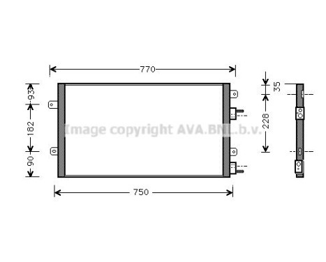 Condenseur, climatisation CR5051 Ava Quality Cooling