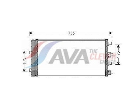 Condenseur, climatisation DAA5004D Ava Quality Cooling