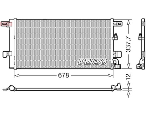 Condenseur, climatisation DCN02001 Denso