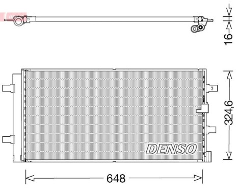 Condenseur, climatisation DCN02044 Denso