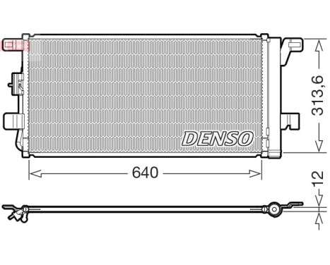 Condenseur, climatisation DCN02049 Denso