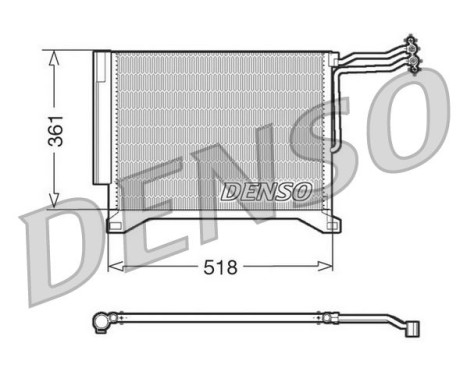 Condenseur, climatisation DCN05100 Denso