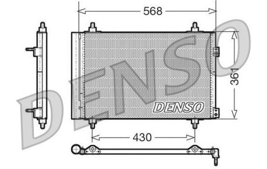 Condenseur, climatisation DCN07008 Denso, Image 2