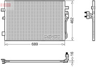 Condenseur, climatisation DCN09145 Denso