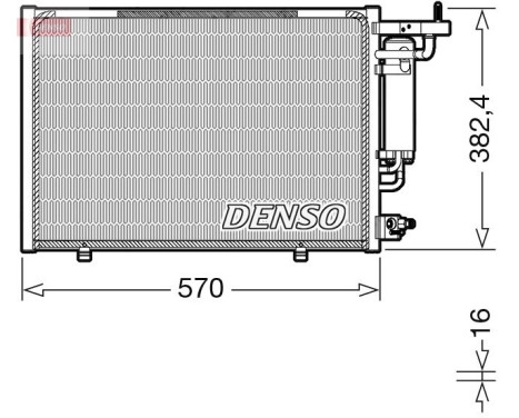 Condenseur, climatisation DCN10052 Denso