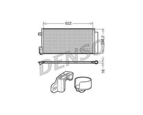 Condenseur, climatisation DCN13110 Denso, Image 2