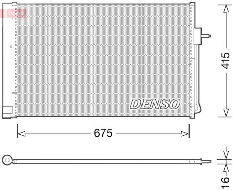 Condenseur, climatisation DCN15001 Denso, Image 2