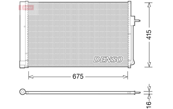 Condenseur, climatisation DCN15001 Denso, Image 2