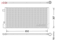 Condenseur, climatisation DCN15005 Denso