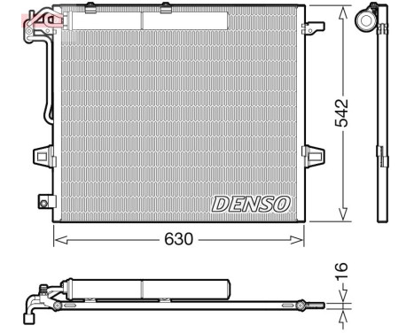 Condenseur, climatisation DCN17057 Denso