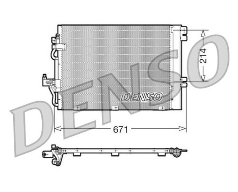 Condenseur, climatisation DCN20009 Denso