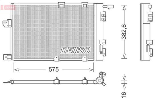 Condenseur, climatisation DCN20038 Denso, Image 3