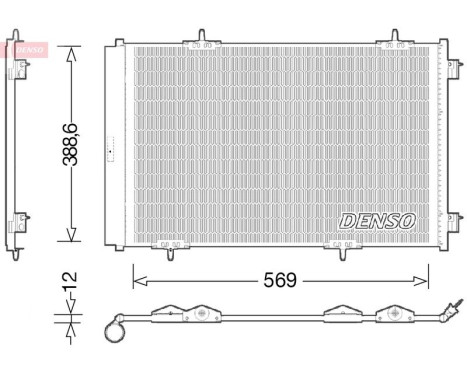 Condenseur, climatisation DCN21030 Denso, Image 2