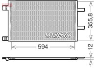 Condenseur, climatisation DCN23043 Denso