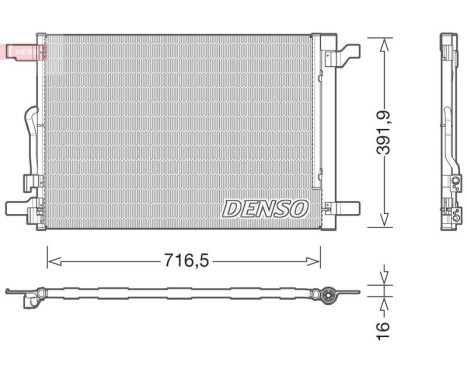 Condenseur, climatisation DCN32024 Denso