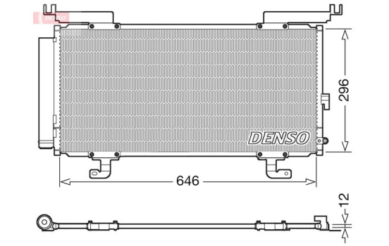 Condenseur, climatisation DCN36004 Denso, Image 3