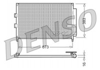 Condenseur, climatisation DCN40003 Denso