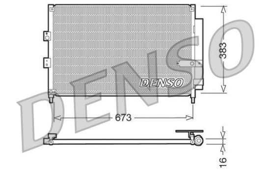 Condenseur, climatisation DCN40003 Denso