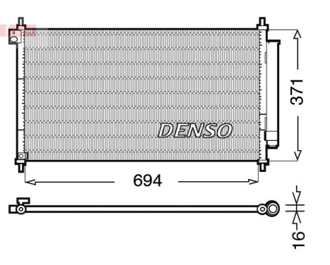 Condenseur, climatisation DCN40012 Denso