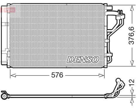 Condenseur, climatisation DCN41010 Denso