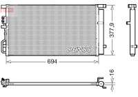 Condenseur, climatisation DCN41019 Denso