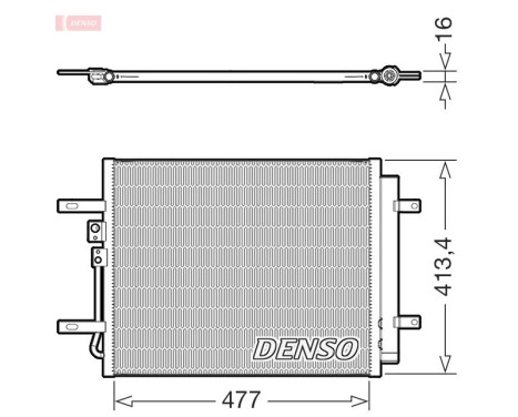 Condenseur, climatisation DCN41029 Denso